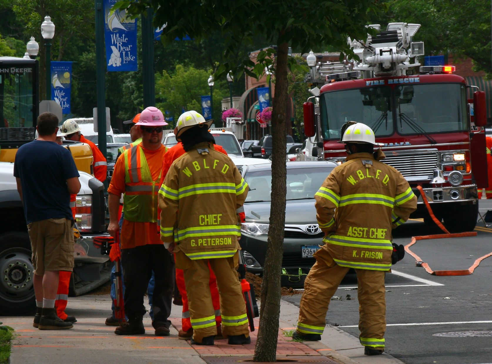Gas line struck